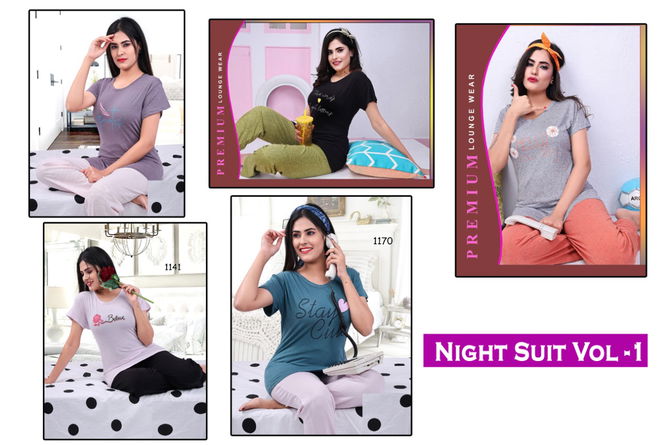 Night Suit Vol 1 Designer Hojiyari Cotton Designer Top And bottom Full Set Available in Wholesale Price